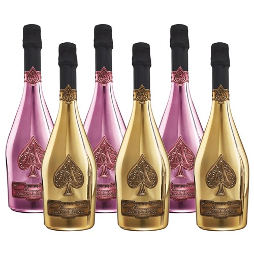 Mixed Case of Armand De Brignac Gold and Rose (6x75cl)